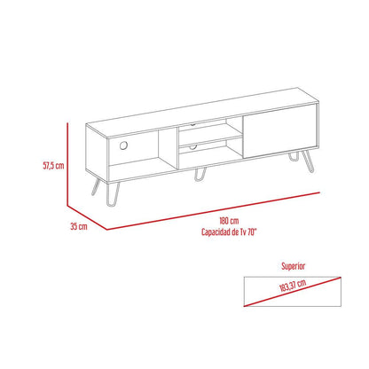 Mesa Para Tv Azunor Nogal Para Tv De 75"