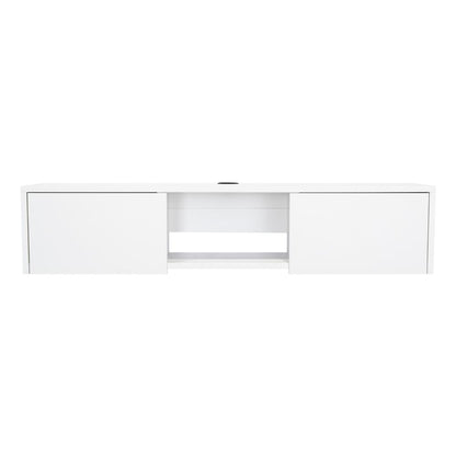 Mesa Para Tv Flotante Len Blanco