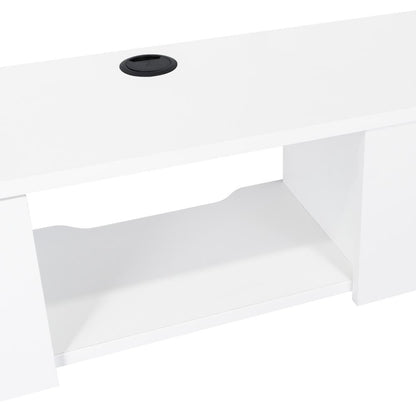 Mesa Para Tv Flotante Len Blanco