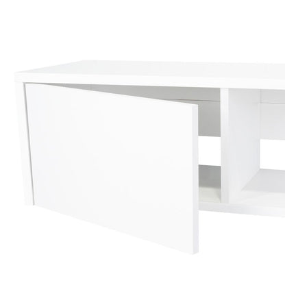 Mesa Para Tv Flotante Len Blanco