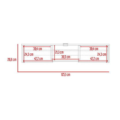 Mesa Para Tv Flotante Len Blanco