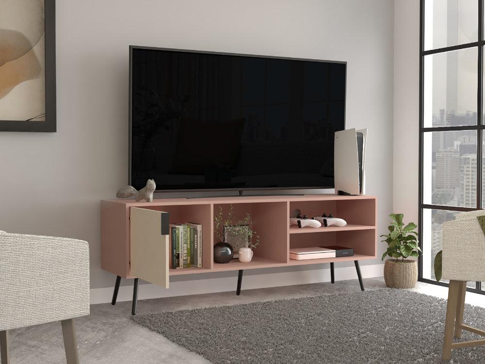 Mesa Para Tv Gianluk Y Toquilla, Con Una Puerta Abatible 70"
