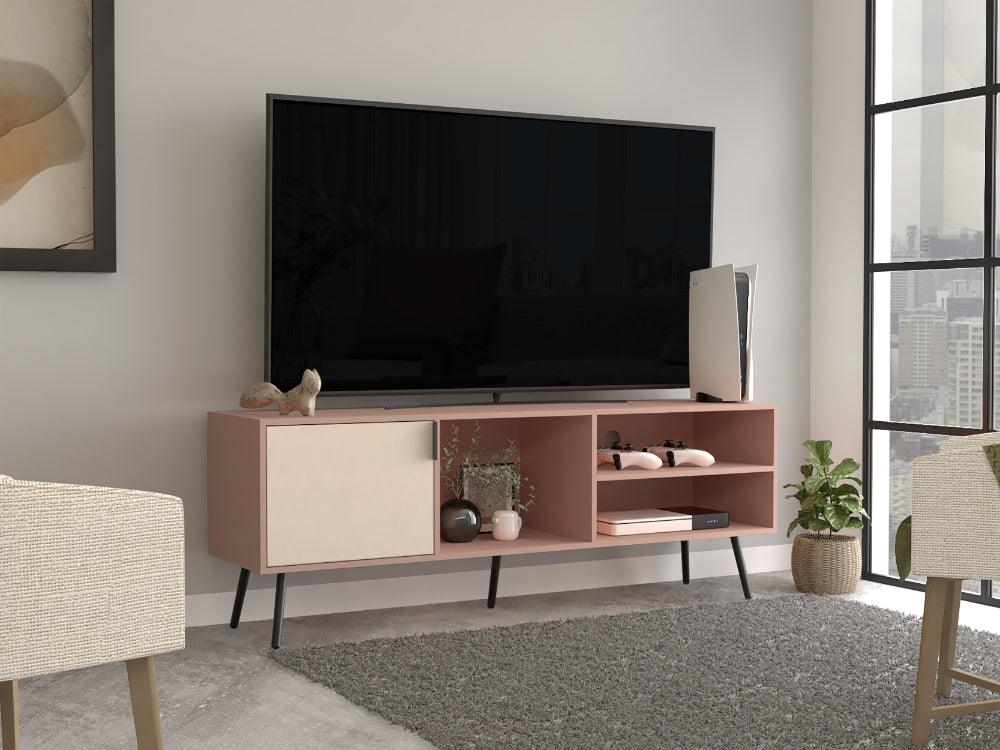 Mesa Para Tv Gianluk Y Toquilla, Con Una Puerta Abatible 70"