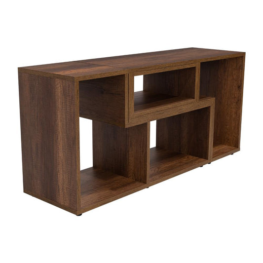 Rack Extensible Veluna  Caramelo Para Tv De 50"