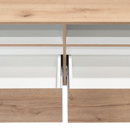 Mesa Para Tv Bennet Duna Y Blano Para Tv De 60"