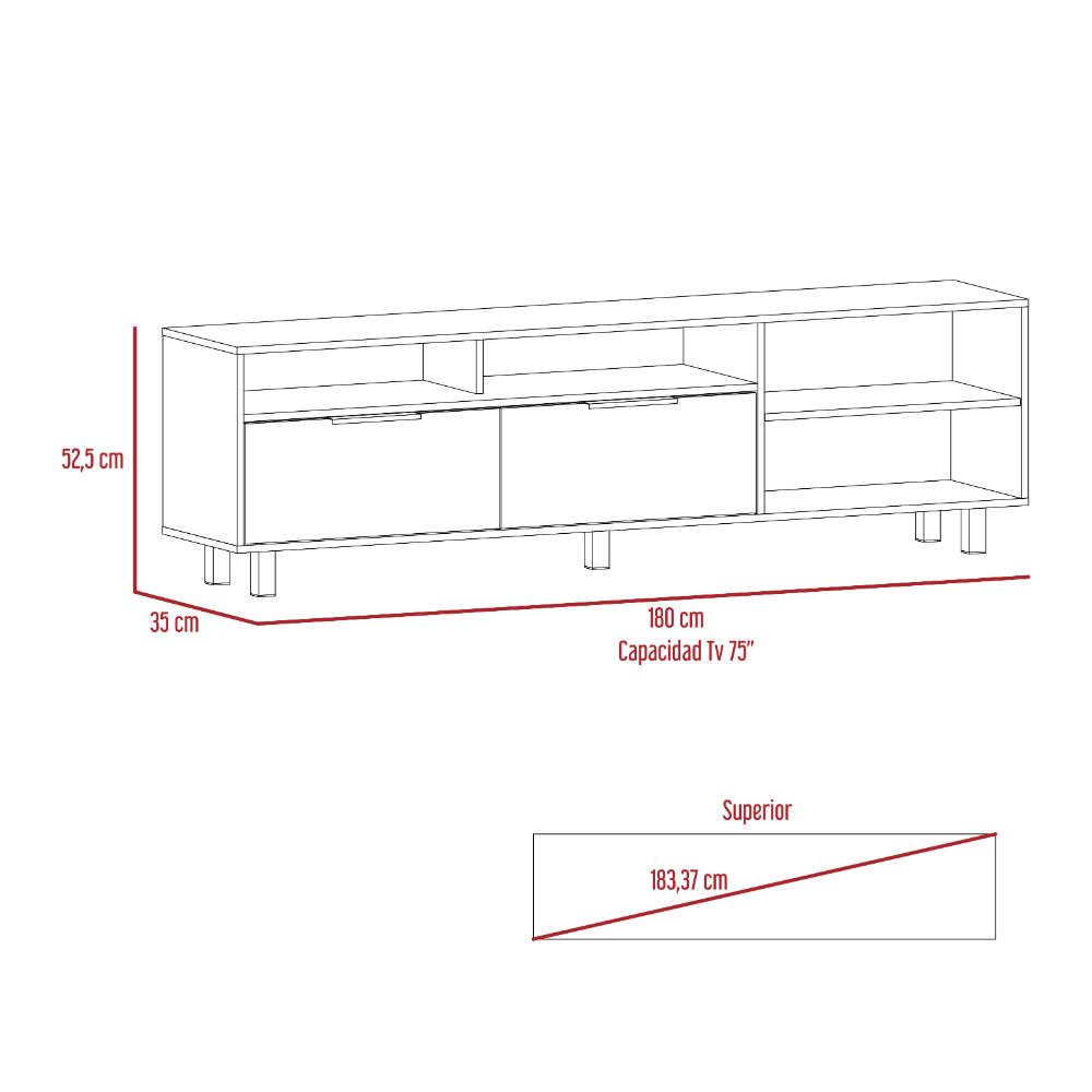Mesa Para Tv Viamos Castaño Para Tv De 50"
