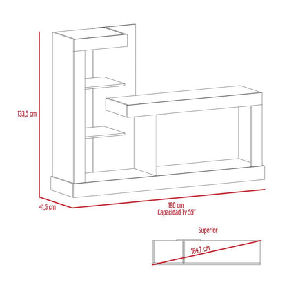 Mesa Para Tv Zamiac Coñac Hasta 55"