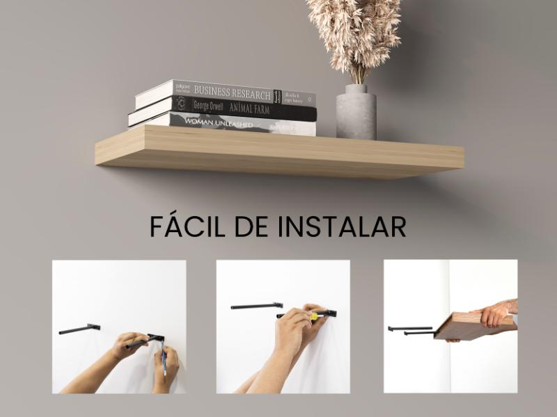 Repisa Flotante 80 X 25 (1C) Panno Rovere 3,8X
