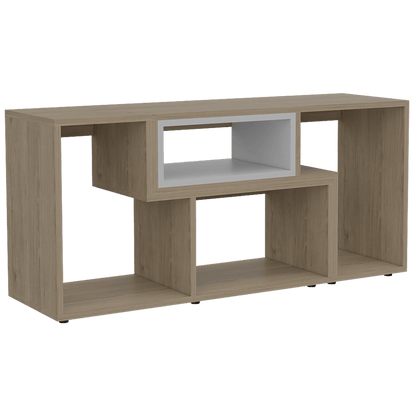 Rack Extensible Zambrano  Rovere + Blanco