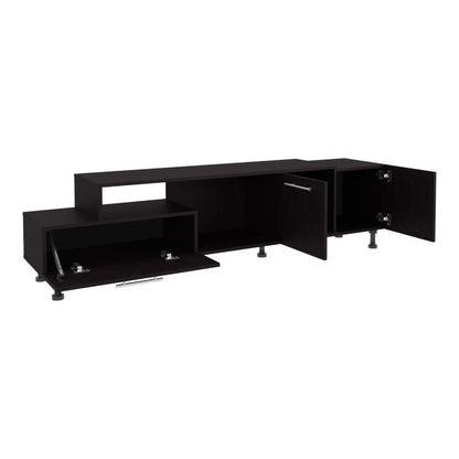 Mesa Para Tv Allort Wengue, Para Tv De 70"