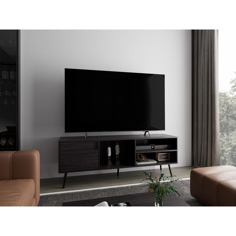Mesa Para Tv Zinaya Wengue Para Tv De 70"