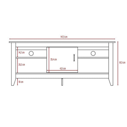Rack Denari Tv De 65 Con Pue  Wengue