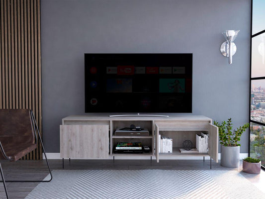 Mesa Para Tv Parys Ceniza Para Tv De 60"