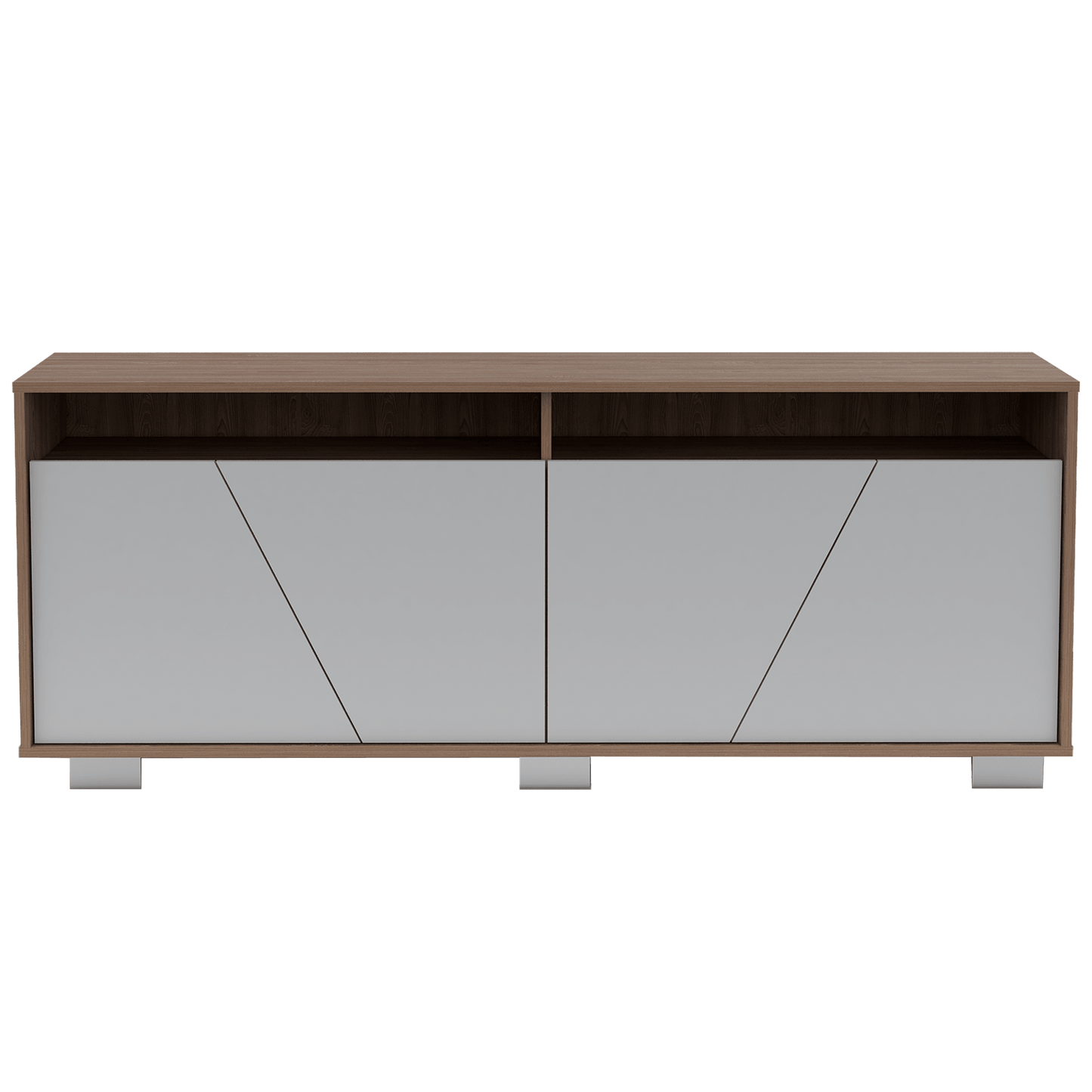 Rack Para Tv Fenari  Miel + Blanco
