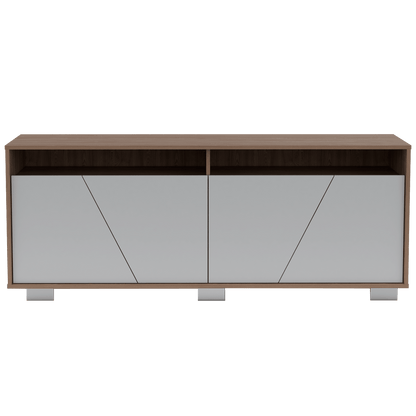 Rack Para Tv Fenari  Miel + Blanco