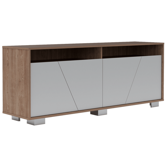 Rack Para Tv Fenari  Miel + Blanco