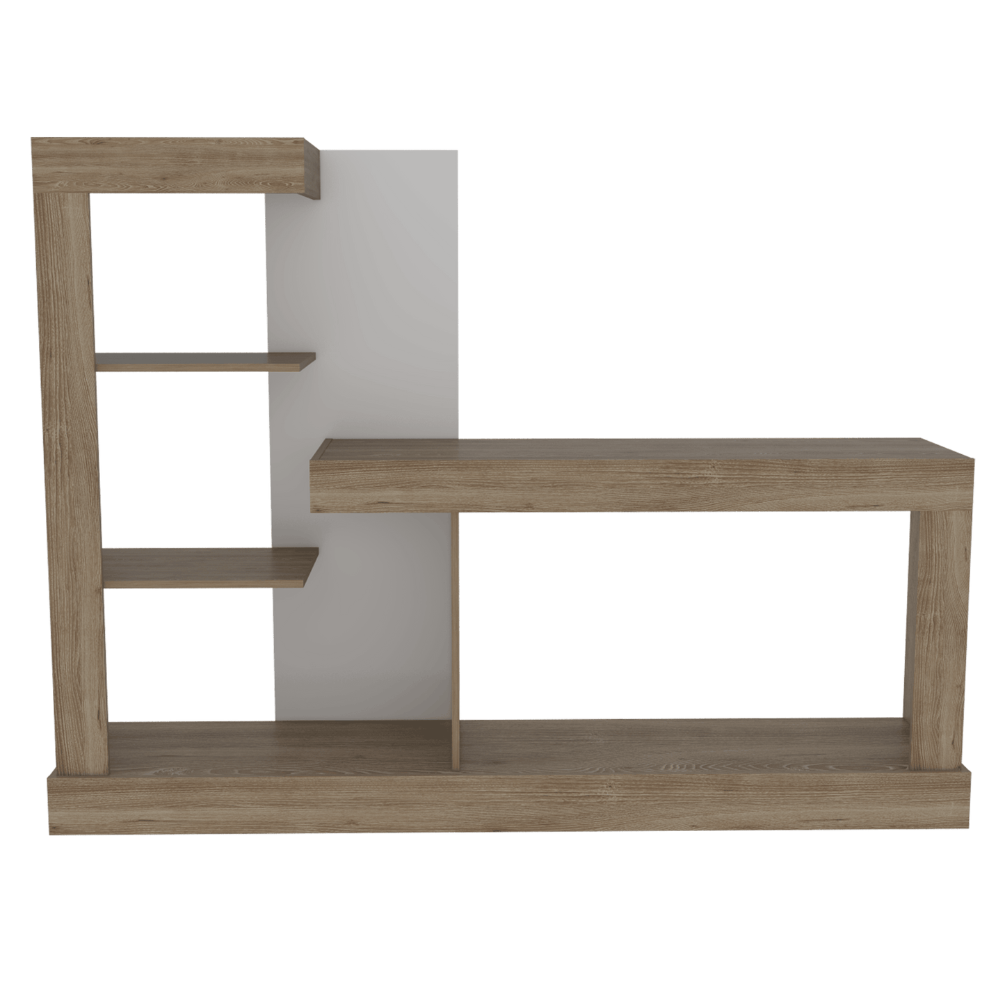 Mesa Para Tv Aviena Miel Y Blanco Con Espacio Para Televisor De Hasta 55 Pulgadas