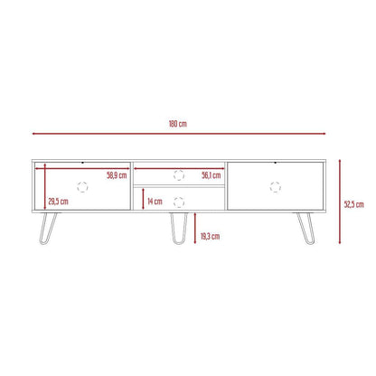 Rack Para Tv Vamira  Miel Y Plomo