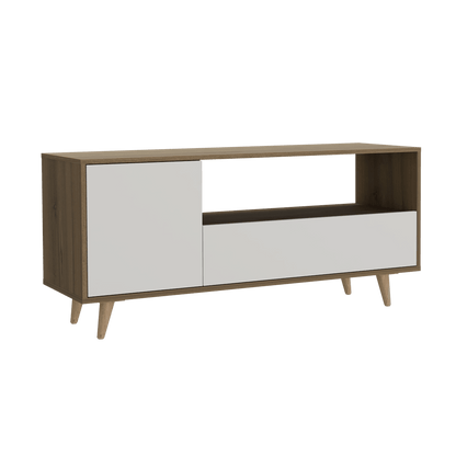 Mesa Para Tv Andabla  Mocoa Y Blanco Para Televisor De 50 Pulgadas