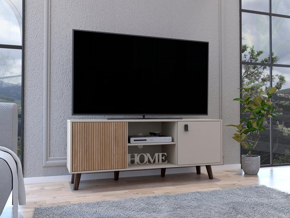 Rack Para Tv Arisia Taupe Lenno Para Tv De 65''