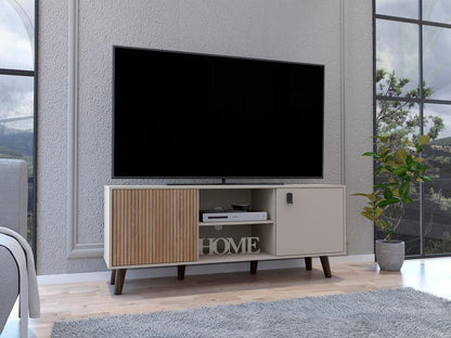 Rack Para Tv Arisia Taupe Lenno Para Tv De 65''