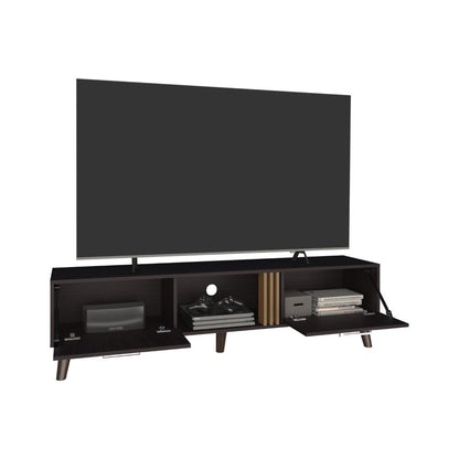 Mesa Para Tv Zinaya Wengue Y Fresno Eu Para Tv De  70"