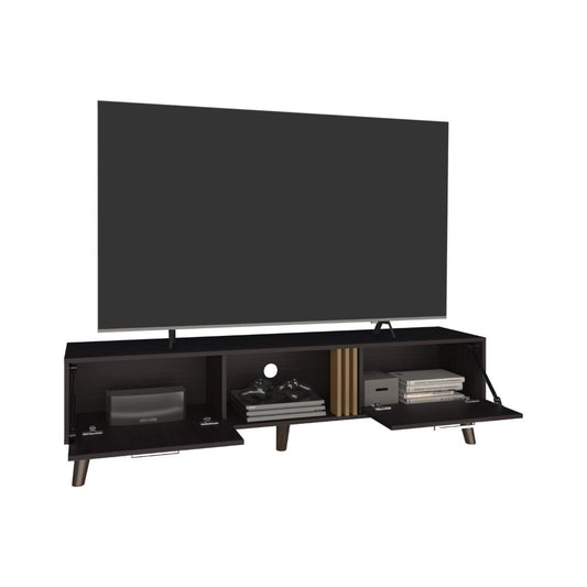 Mesa Para Tv Zinaya Wengue Y Fresno Eu Para Tv De  70"
