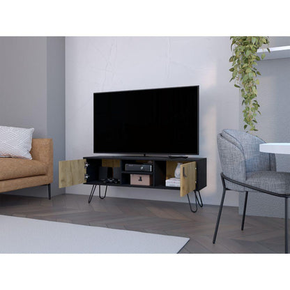 Mesa Para Tv Revali Macadamia Y Wengue Para Tv De 50''