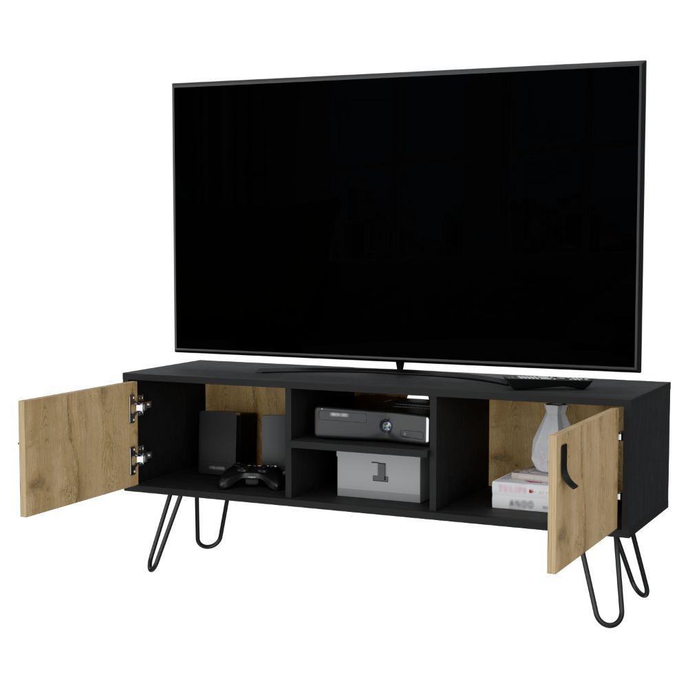 Mesa Para Tv Revali Macadamia Y Wengue Para Tv De 50''