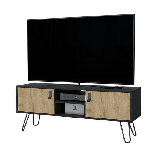 Mesa Para Tv Revali Macadamia Y Wengue Para Tv De 50''