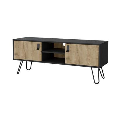 Mesa Para Tv Revali Macadamia Y Wengue Para Tv De 50''
