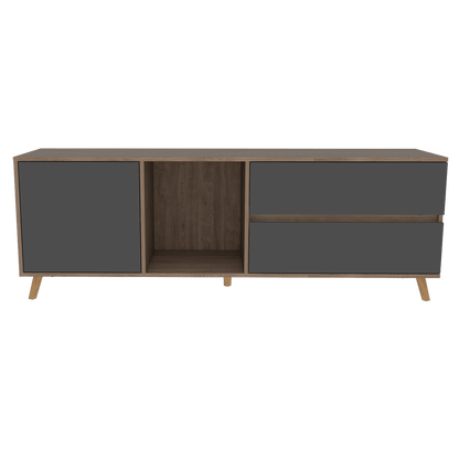 Rack Para Tv Jureli  Miel + Plomo