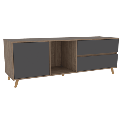 Rack Para Tv Jureli  Miel + Plomo