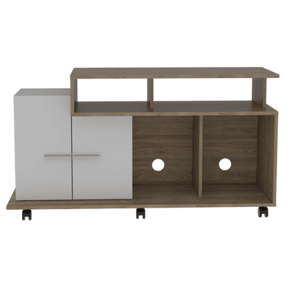 Rack Para Tv Valera  Miel + Blanco