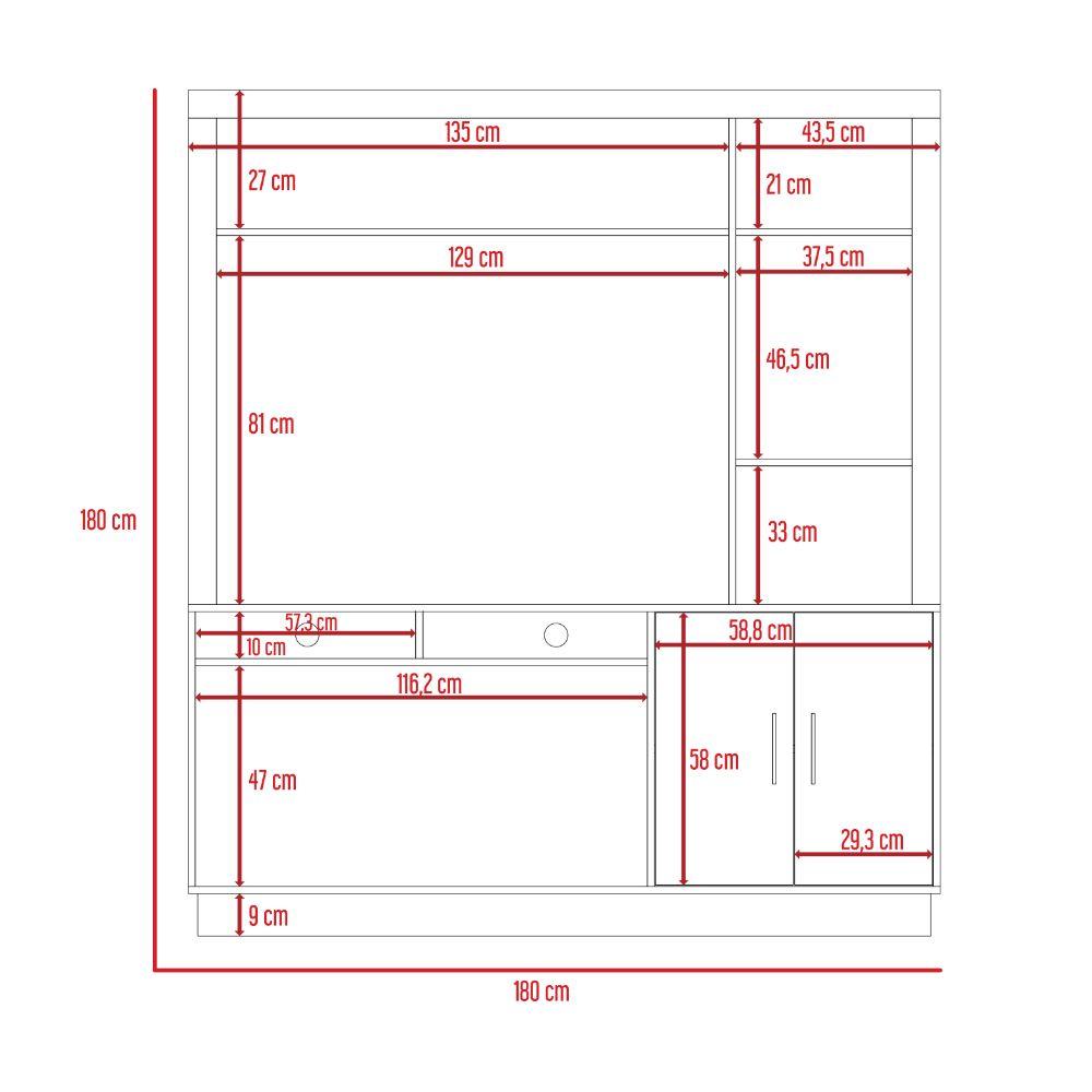 Mesa Para Tv Zunari Duna Para Tv De 55"