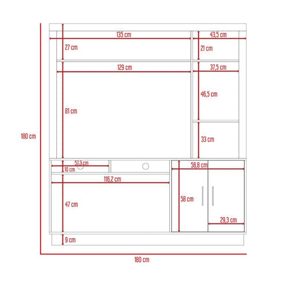 Mesa Para Tv Zunari Duna Para Tv De 55"