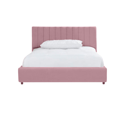 Base Cama Baul con Espaldar Semidoble Infantil Luna 120x190x120 rosado