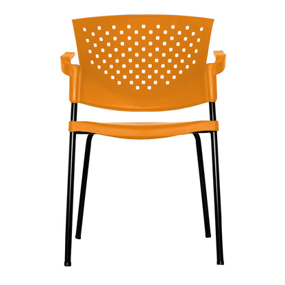 Silla Interlocutora Fly Con Brazos   naranja