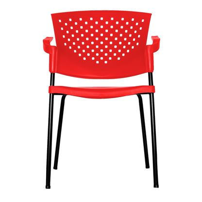 Silla Interlocutora Fly Con Brazos   rojo