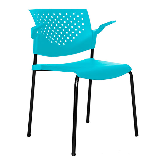 Silla Interlocutora Fly Con Brazos   verde