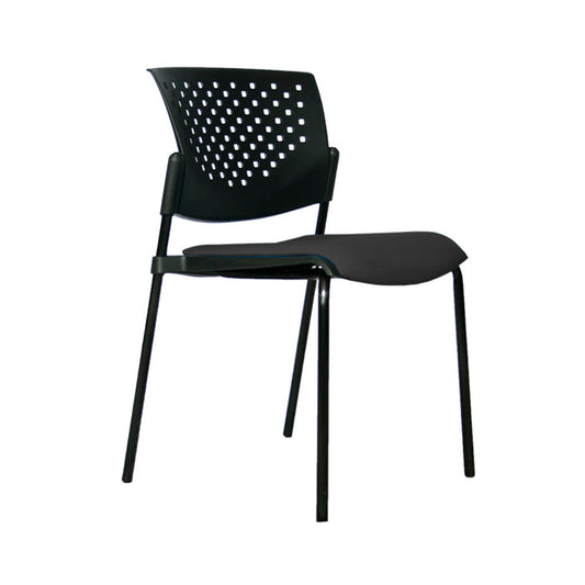 Silla Interlocutora Fly Tapizada  negra