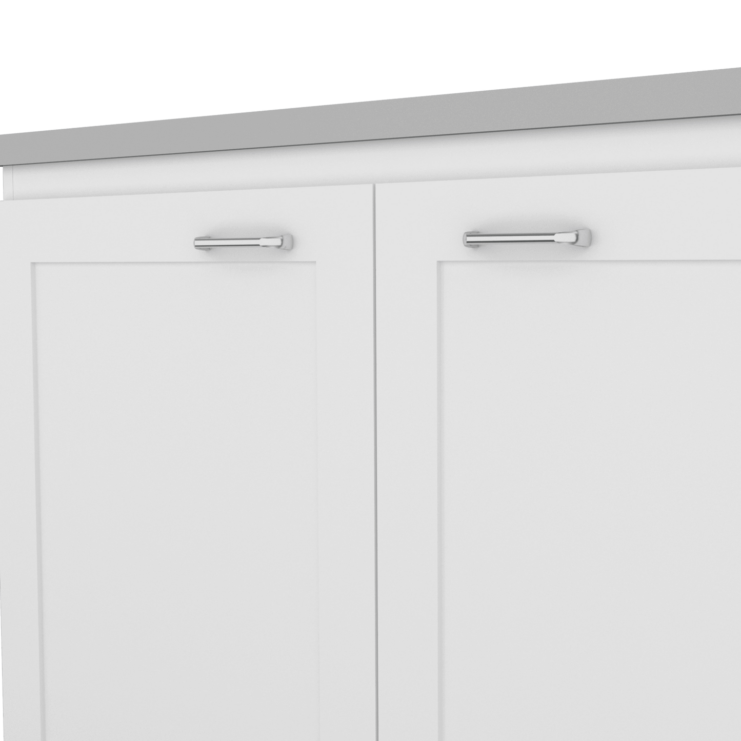 Cocina Integral Selari Blanco Con Mesón Izquierdo