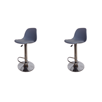 Silla Bar Fragua Gris X2