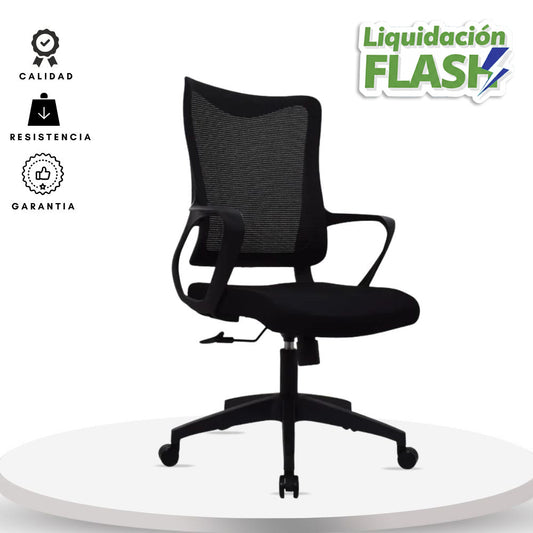 Silla de Oficina Slim Gerente Negra