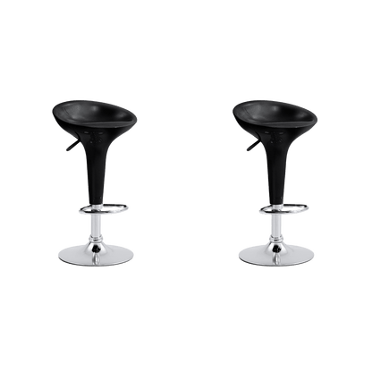 Silla Barra Arka Negro Set X 2