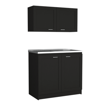 Cocina Integral Selari Wengue Con Mesón Izquierdo