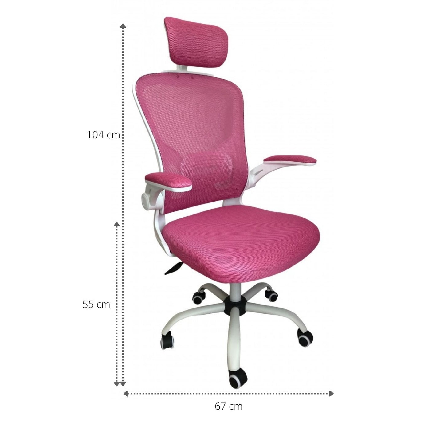 Silla De Oficina Maxi Presidente Rosa Exclusiv