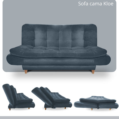 Sofa cama 3 Posiciones Clic Clac Kloe azul 180 cm