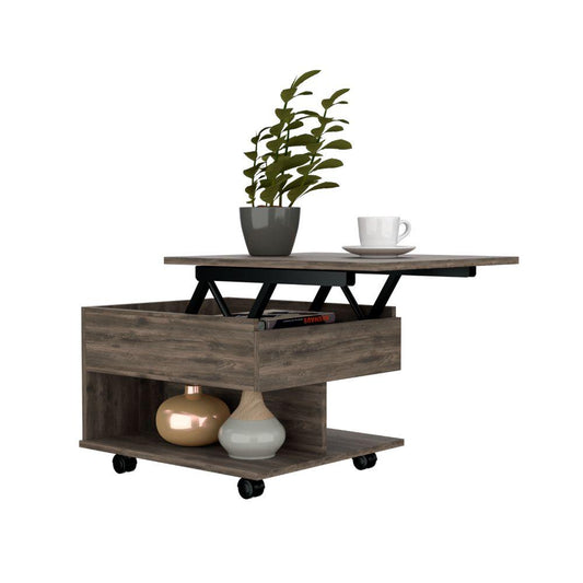 Mesa De Centro Arelva Lift Top Coffee Table  Dark Brown