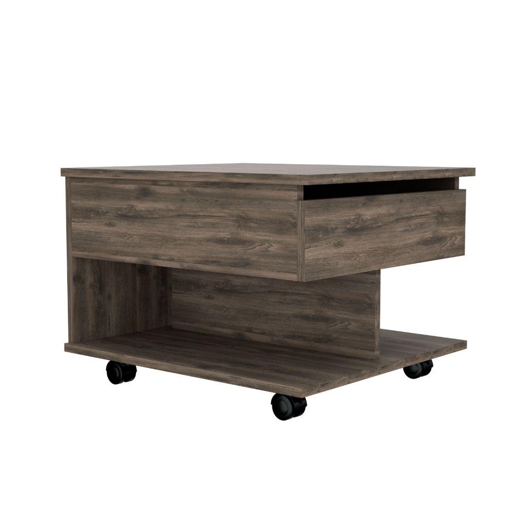 Mesa De Centro Arelva Lift Top Coffee Table  Dark Brown
